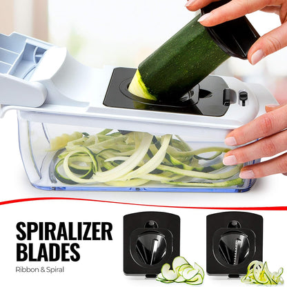 Fullstar - Pro Vegetable Chopper - Food Chopper, Veggie Dicer, Juicer & More - 11 Blades, White