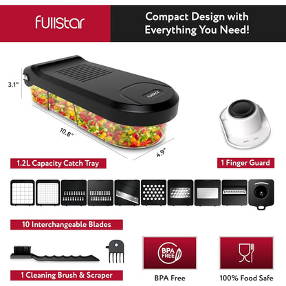 Compact Chopper & Slicer - 10 in 1
