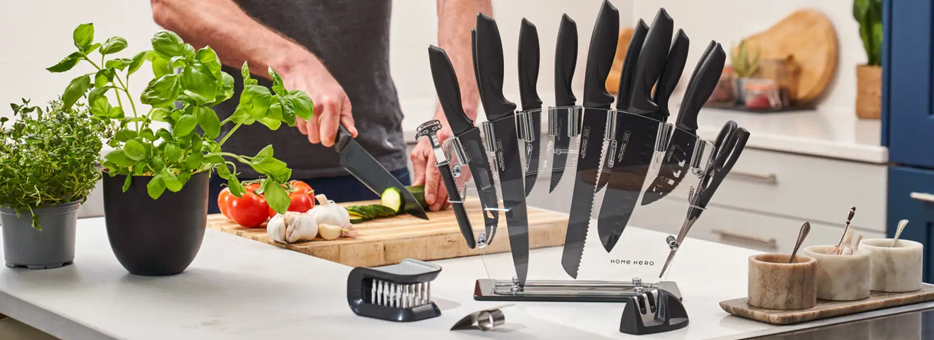 using high quality kitchen knives