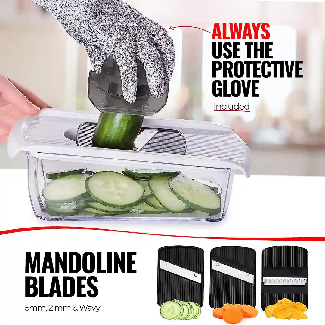 Using Fullstar Mandoline Blades Protective Gloves