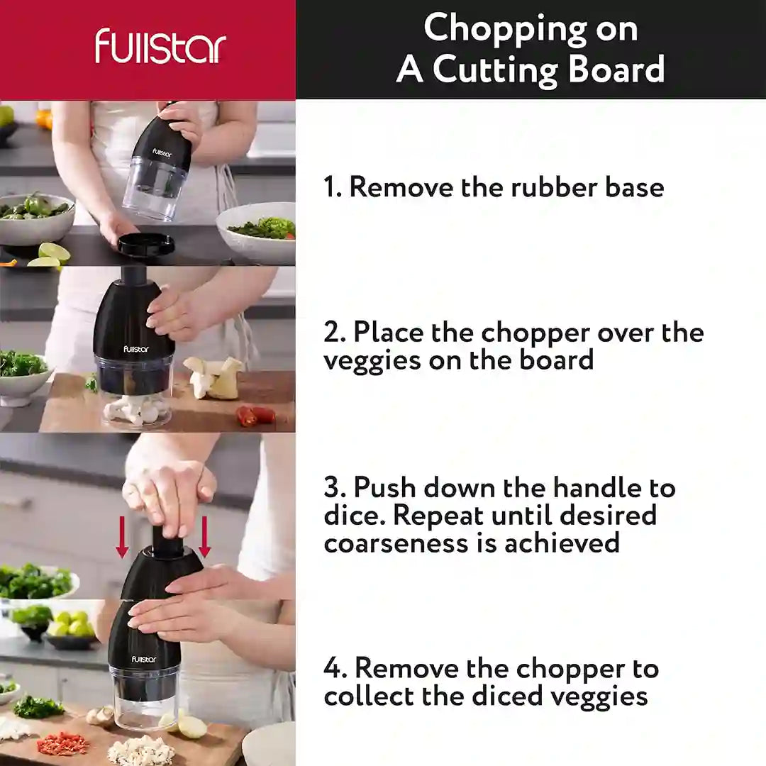 Chopping w/ Fullstar Vegetable Hand Chopper