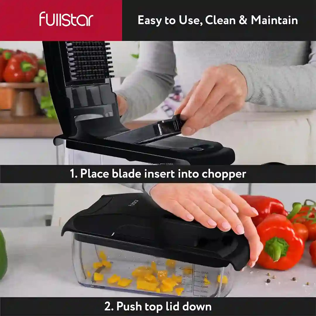 how to use Fullstar Vegetable Chopper
