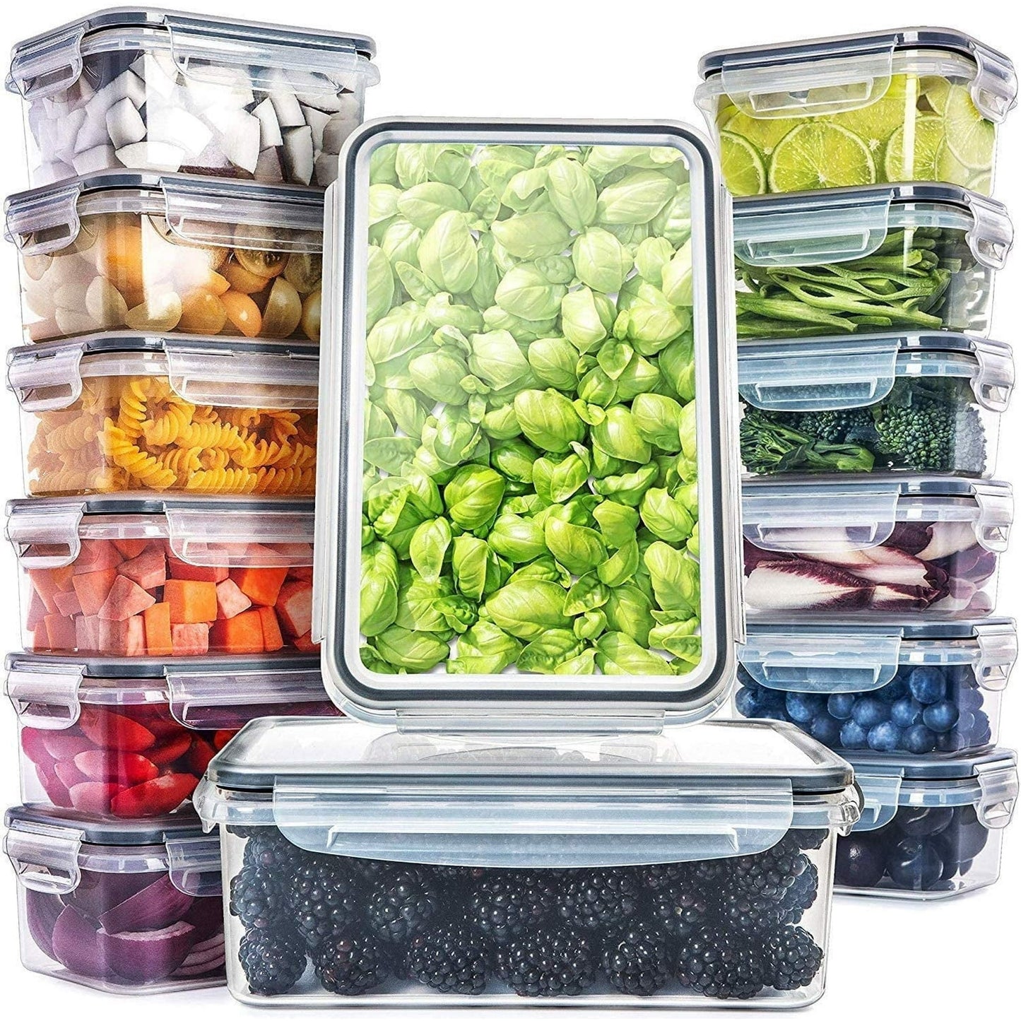 Meal Prep Containers with Lid - 28 pcs