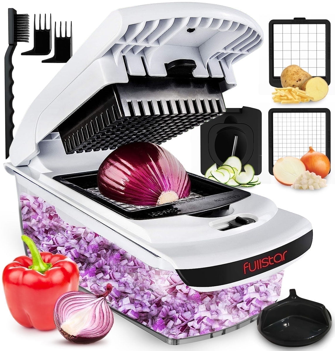 Vegetable Chopper - 3-in-1 (White)