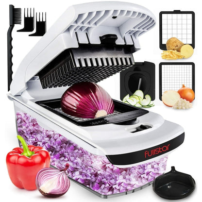 Vegetable Chopper - 3-in-1 (White)