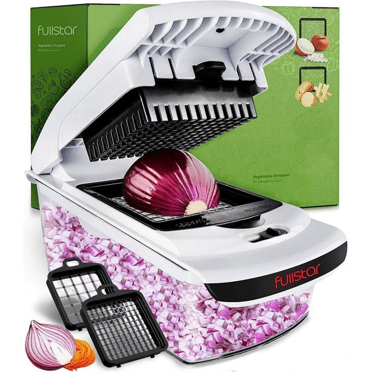 Vegetable Chopper - 2-in-1 (Black)