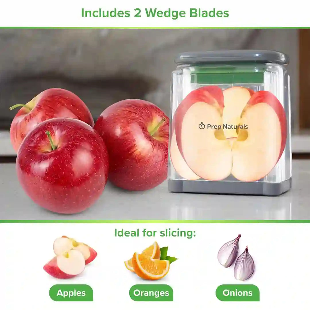 2 wedge blades of Prep Naturals Chop Box (2 Wedge Blades + 1 Dicer)