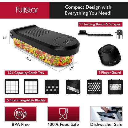 Fullstar 6 in 1 Vegetable Chopper (Black)
