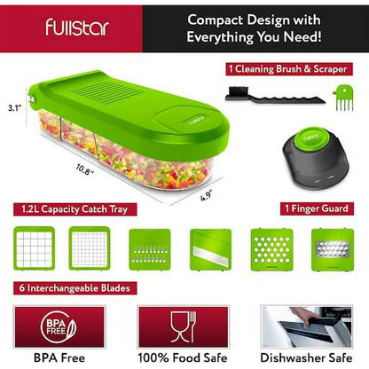 Fullstar 6 in 1 Vegetable Chopper (Gray)
