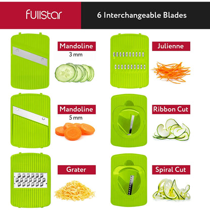 Mandoline Slicer - 6-in-1 (Gray)