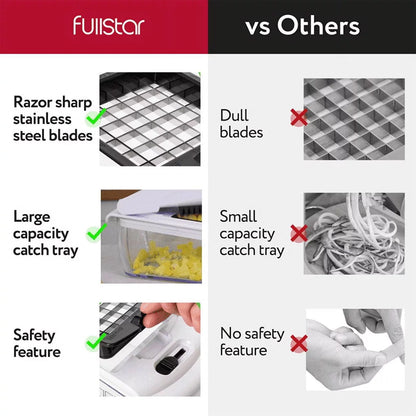 Vegetable Chopper - 3-in-1 (White)