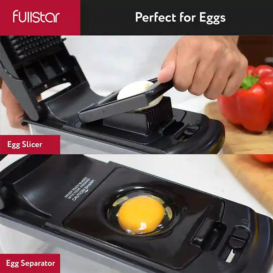 egg slicer & separator of Fullstar Premium Stainless Steel Vegetable Chopper