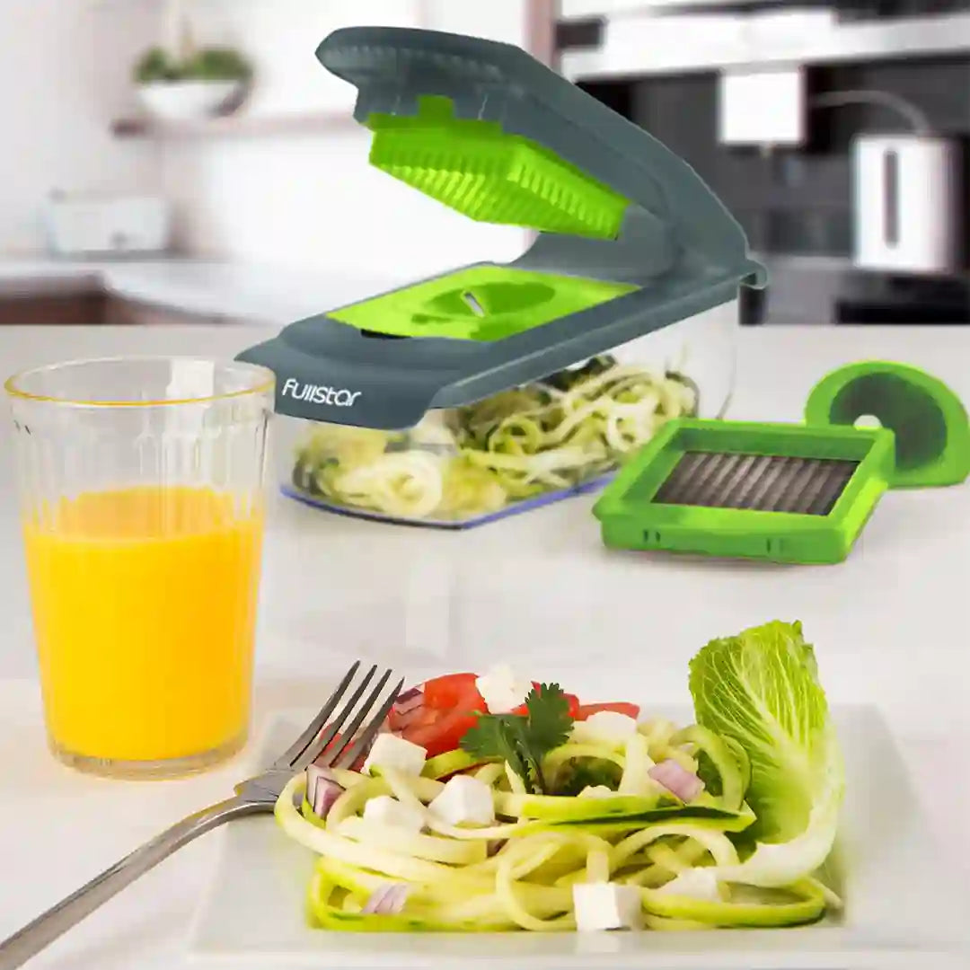 easy to make salads w/ Fullstar Viral Vegetable Chopper