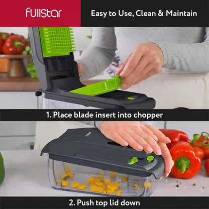 how to use Fullstar Vegetable Chopper 
