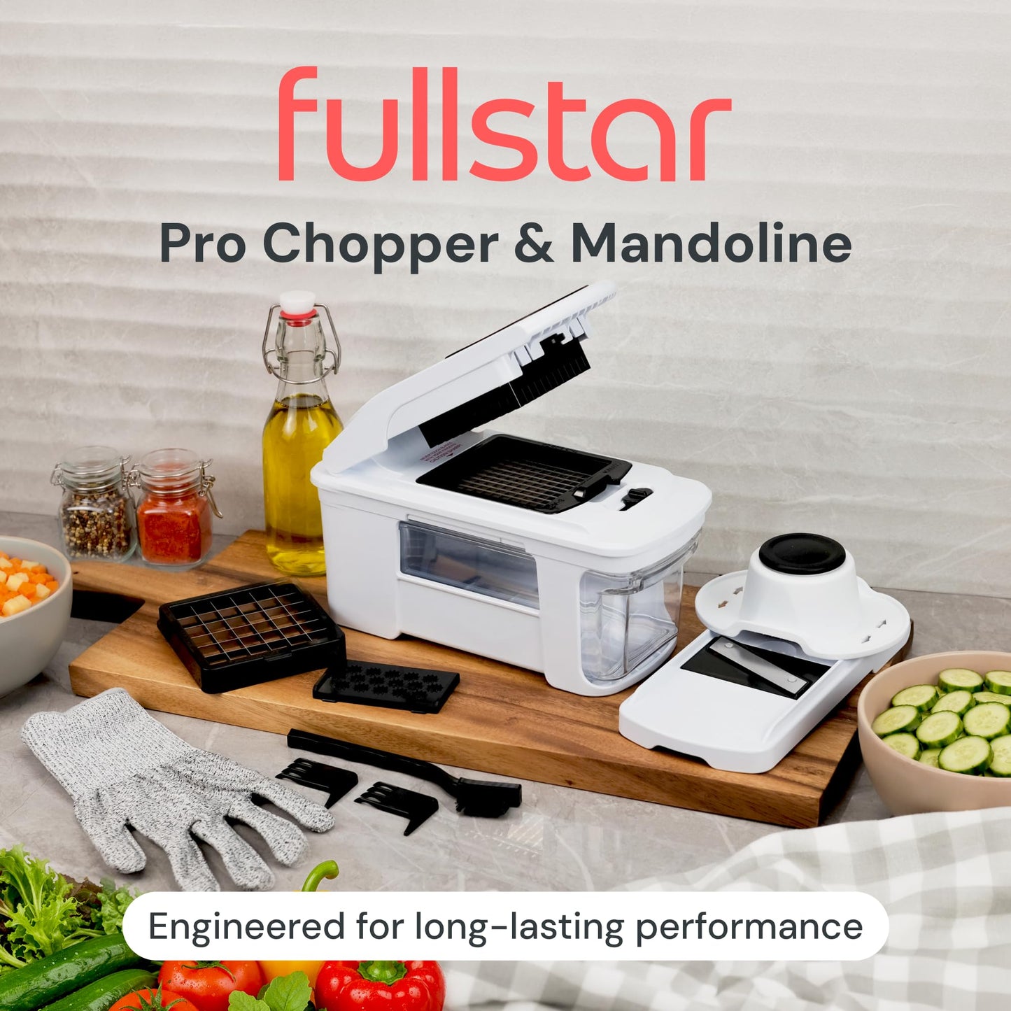 fsamz-b07vg4s38c-pt01 | Fullstar Pro XL Vegetable Chopper & Mandoline — gallery