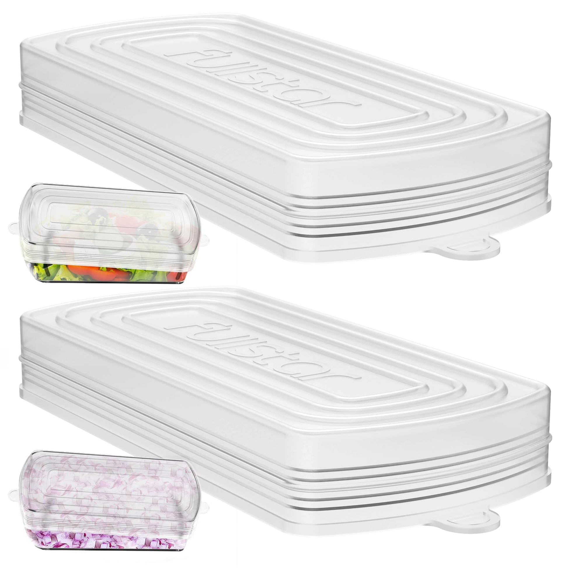 fsamz-b0ccjjjh4h-main | Fullstar Silicone Stretch Lids for Fullstar Choppers & Mandoline Slicers