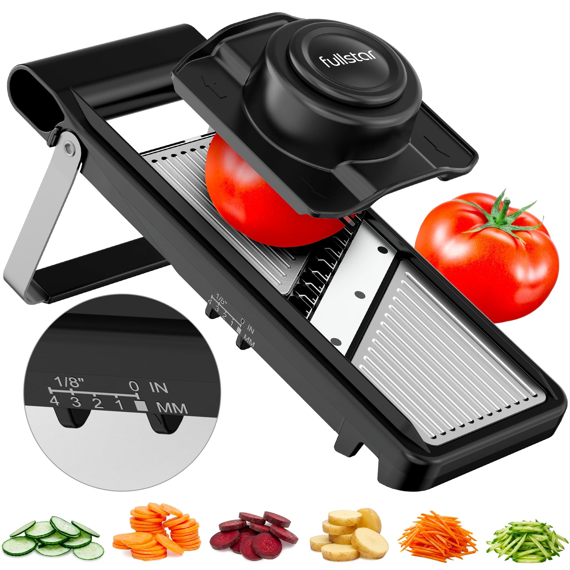 fsamz-b0fx5hddfq-main | Fullstar Essential Vegetable Chopper & Mandoline Slicer — 2-in-1, Black