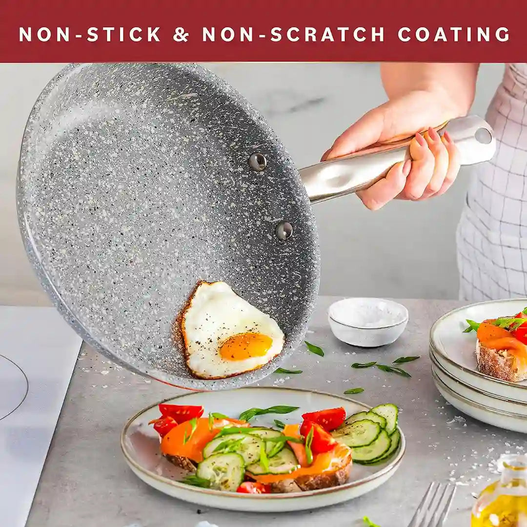 non-stick & scratch-proof Home Hero Granite Cookware Set