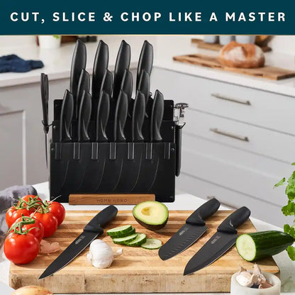 uses of Home Hero Knife Set w/ New Acrylic Stand