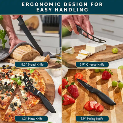 different knives of Home Hero Knife Set