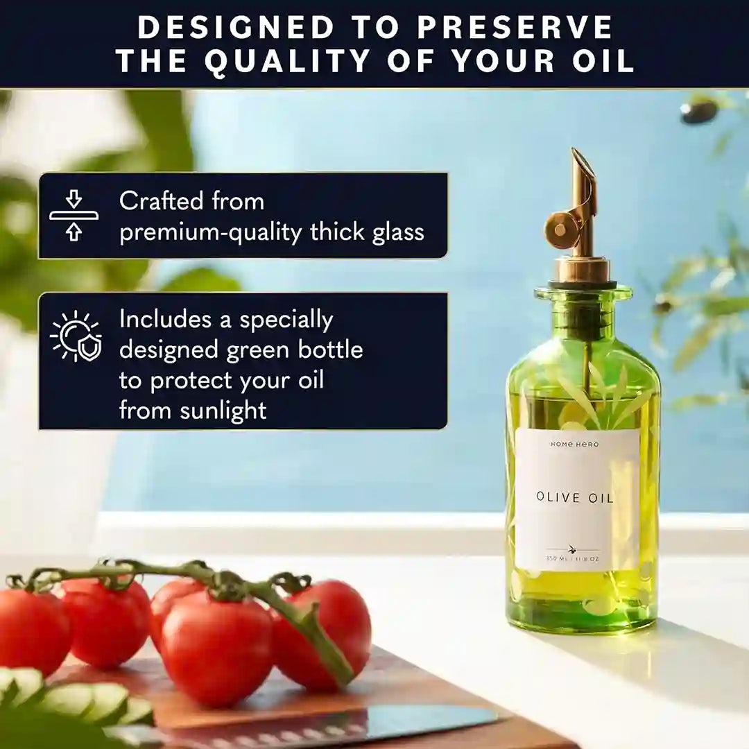 premium quality glass of Home Hero Oil Dispensers