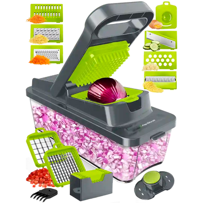 chopping onion w/ PrepNaturals Hybrid Chopper/Mandoline