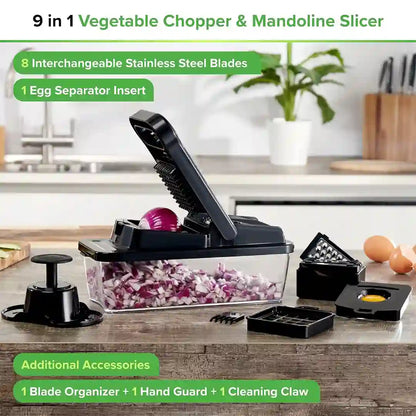9 in 1 PrepNaturals Hybrid Chopper/Mandoline